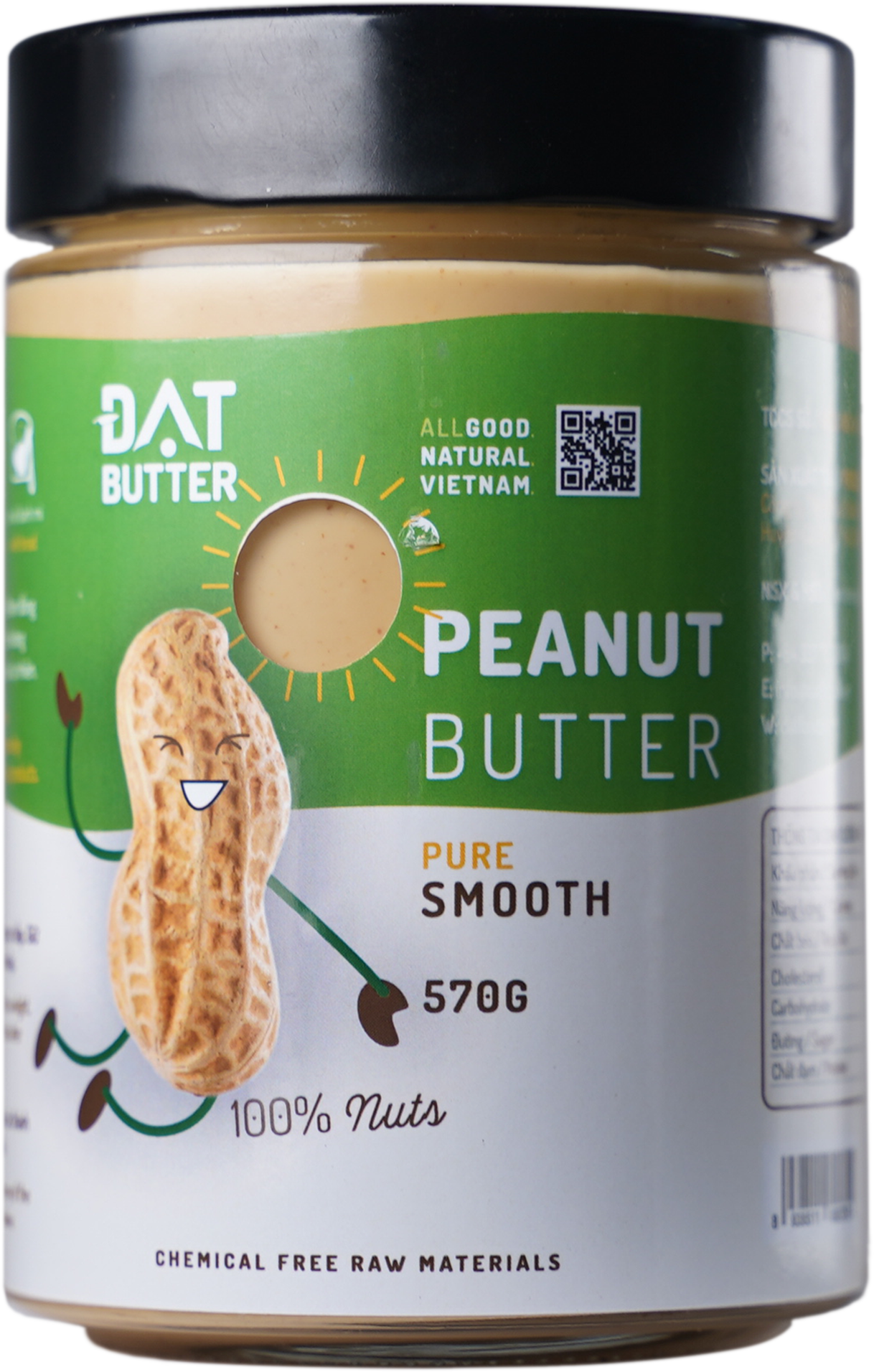 100% Peanut Butter Pure Smooth 570g.png