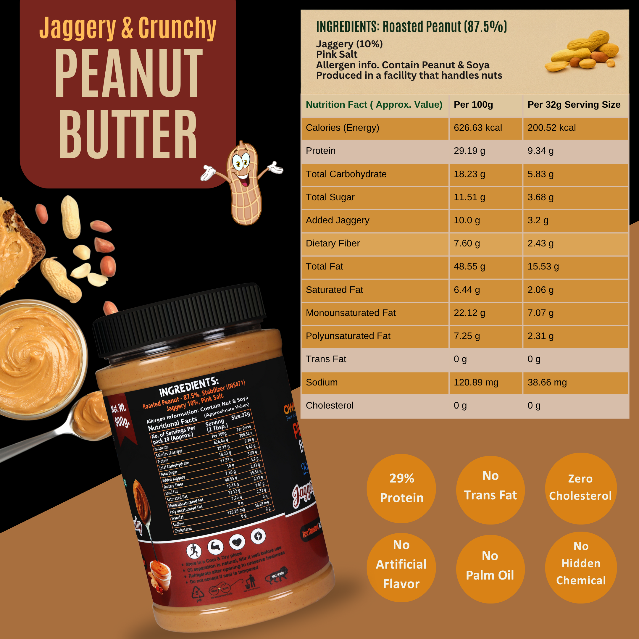 Peanut Butter Jaggery & Crunchy Ingredients 900g 01.png
