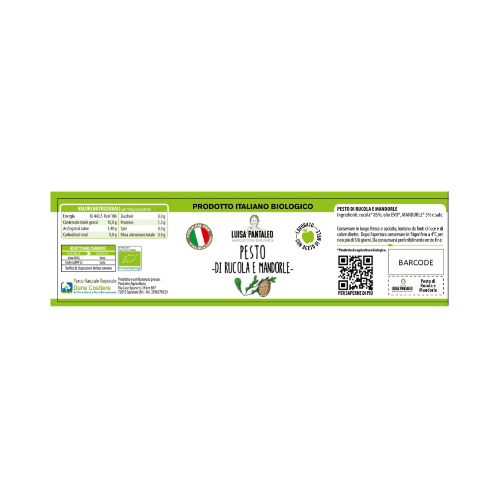 Etichetta_Pesto di Rucola e Mandorle_Lp_Amazon.png