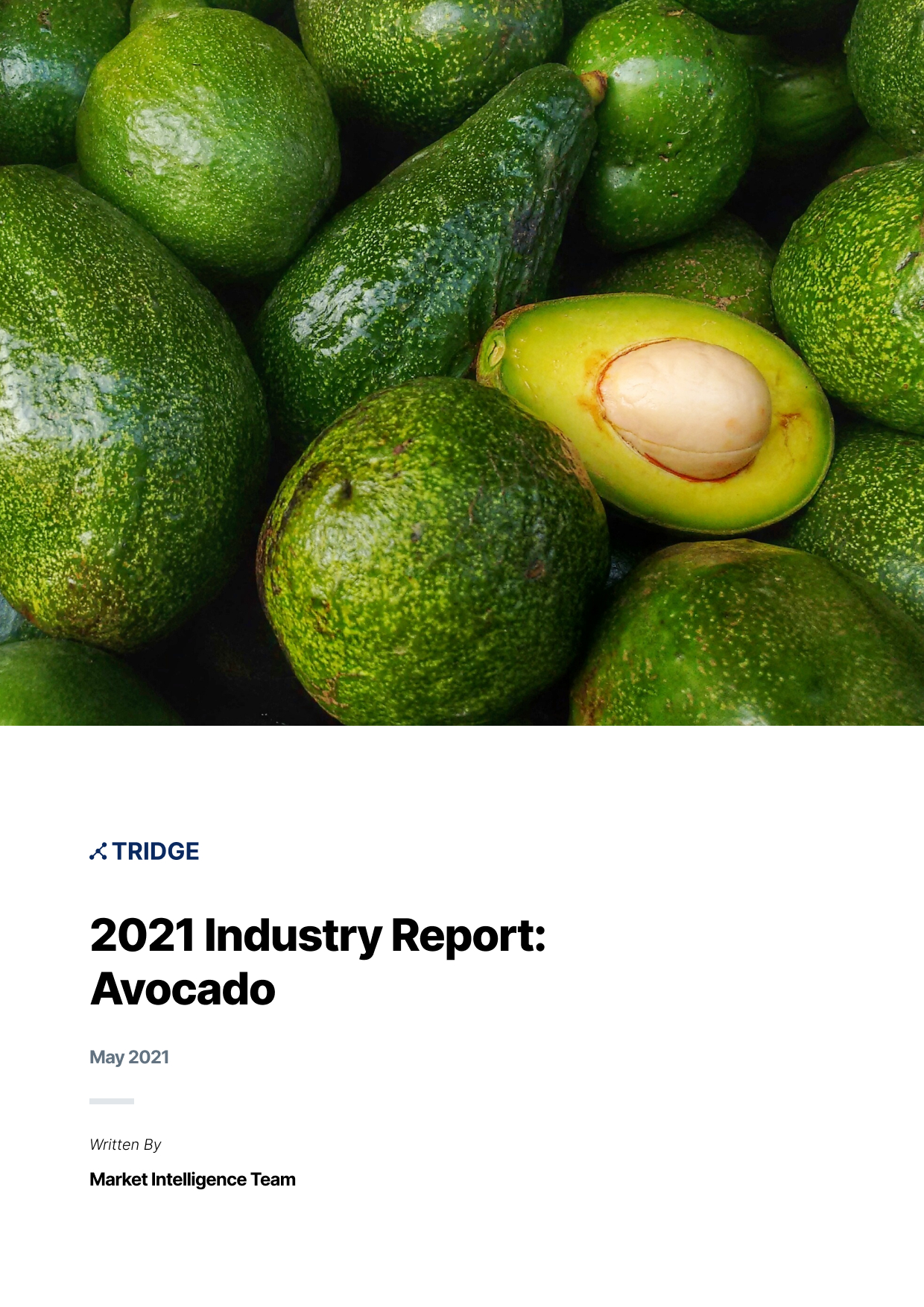 2021 Avocado Market Report Tridge